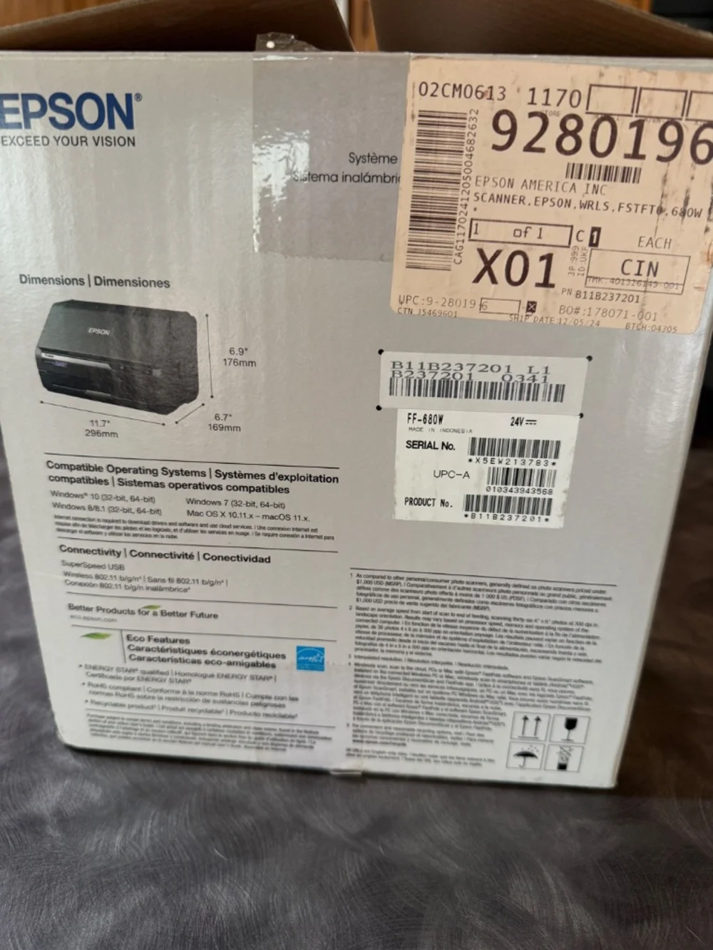 Epson FastFoto FF-680 Photo & Document Scanner - Picture 3 of 6